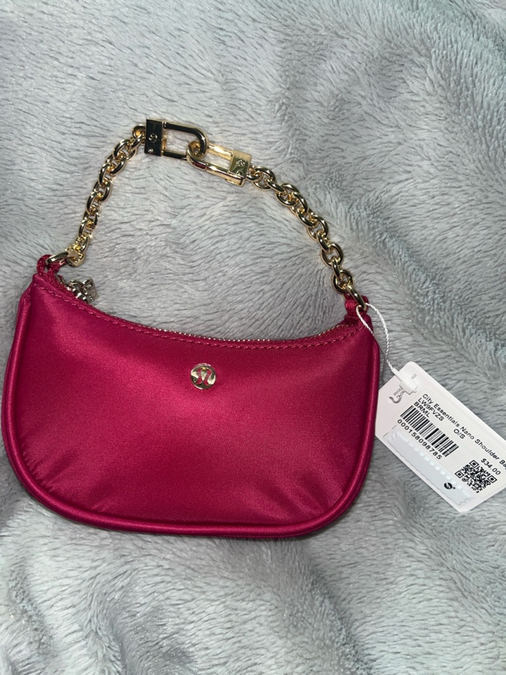 Gold-Chain Pink mini Bag - Lululemon